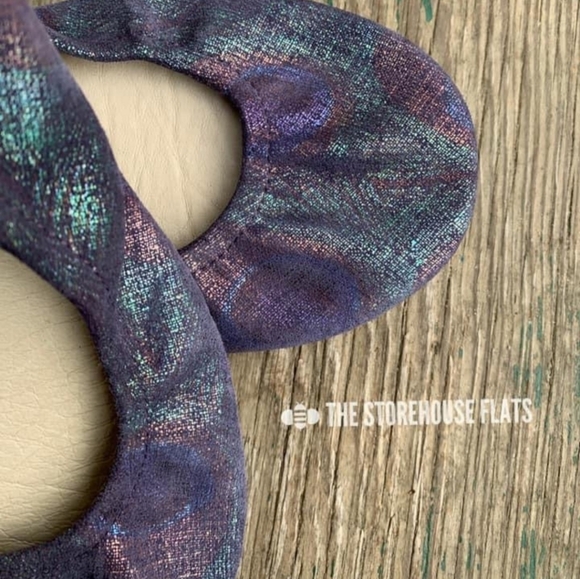 NEW *** BLUE PEACOCK***size9 Storehouse Flats - Picture 2 of 7
